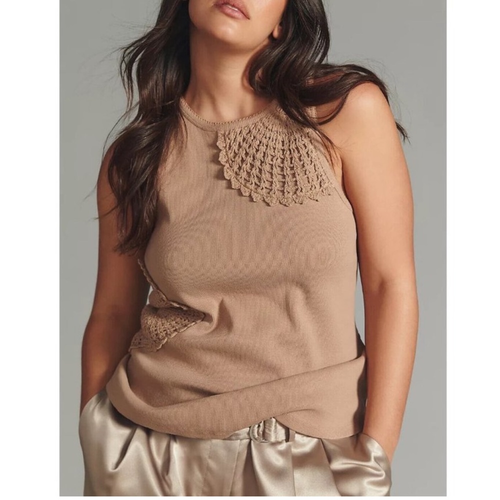 By Anthropologie Crochet Tank - Picture 4 of 5